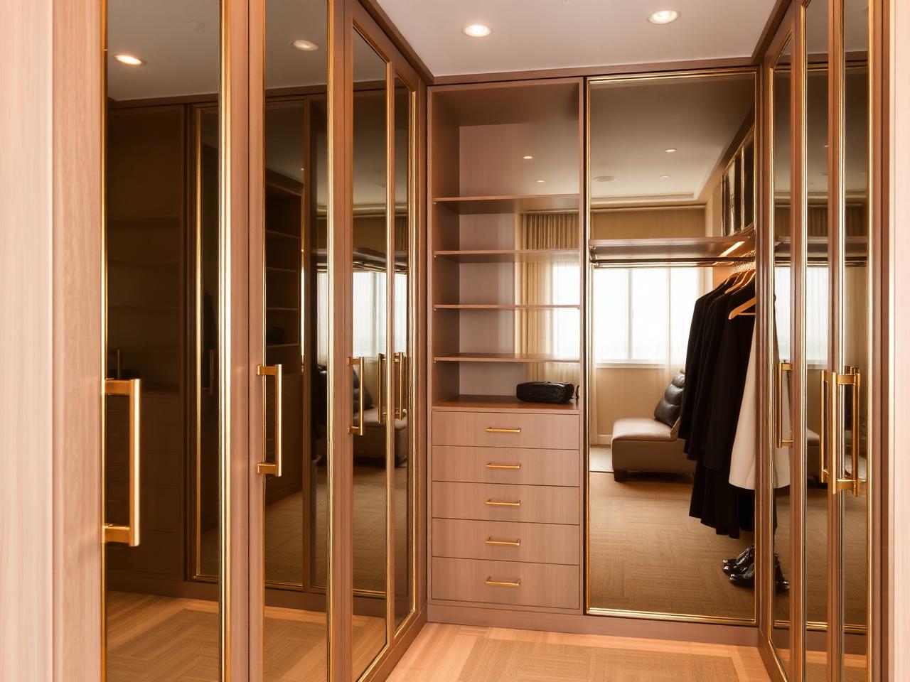 Mirrored Walk-in